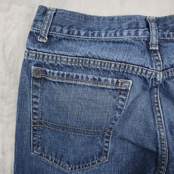 Calvin Klein Pants Womens 32 Blue Bootcut Mid Rise Denim Button Pocket Jeans - Picture 15 of 16